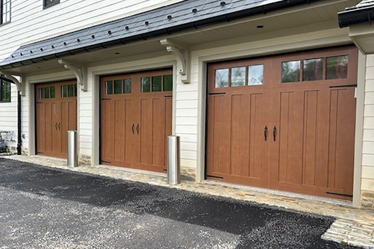 nask door wood garage doors three car